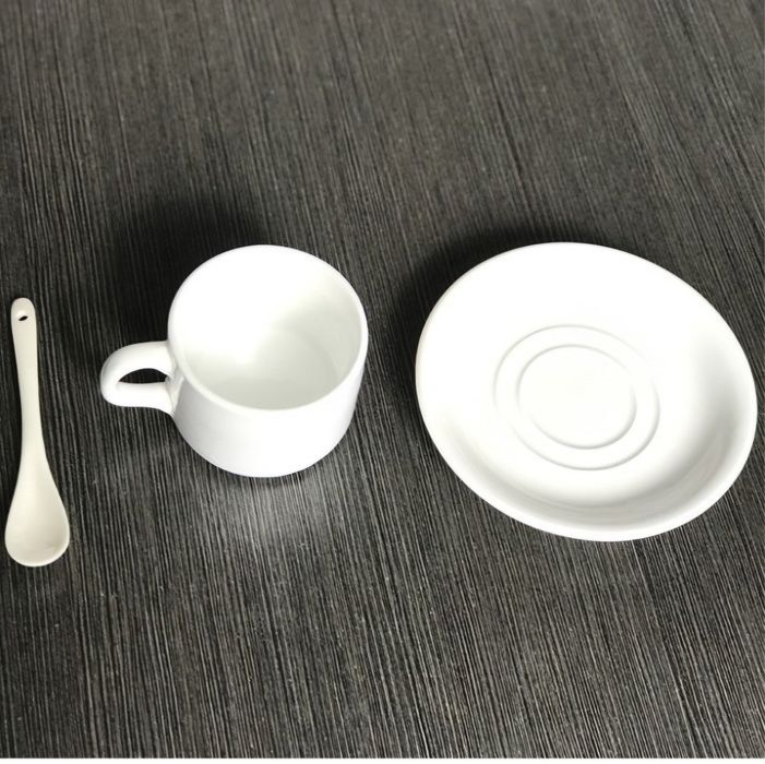 Комплект чаша, чинийка, лъжичка за сублимация1