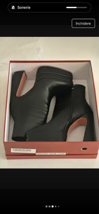 Botine cu toc si platforma