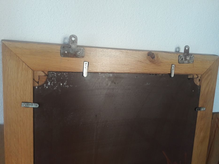 Oglinda veche rama din stejarar masiv