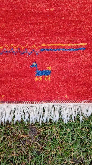 Covor lana lucrat manual