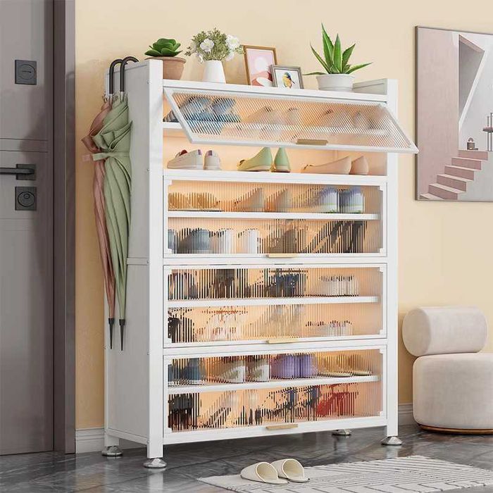 Yupqa oyoq kiyim shkafi koridor uchun | Тонкий шкаф для прихожей