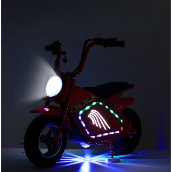 Детски електрически мотоциклет WOLONG, 350W, 36V, Bluetooth високогово