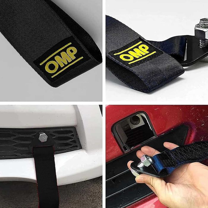 Спортен kолан за теглене на автомобил OMP - 26 см.