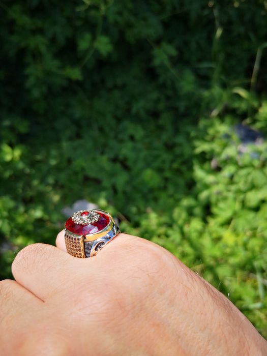 Мужской серебряный перстень