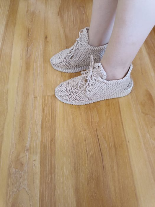 Вязаные ботиночки