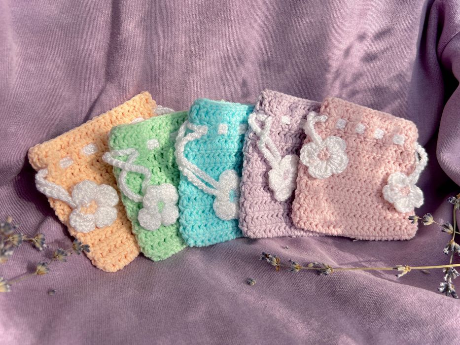 Малка плетена торбичка за бижута и подаръци