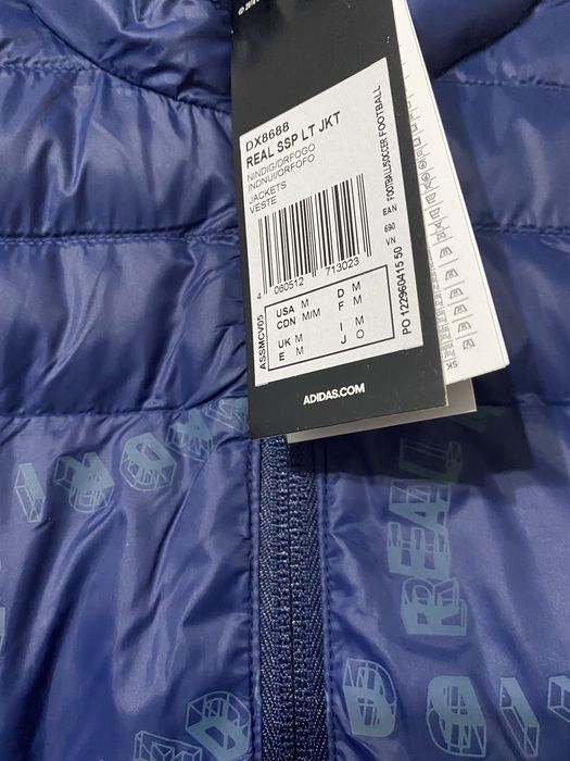 Geaca Adidas Real Madrid albastra, originala