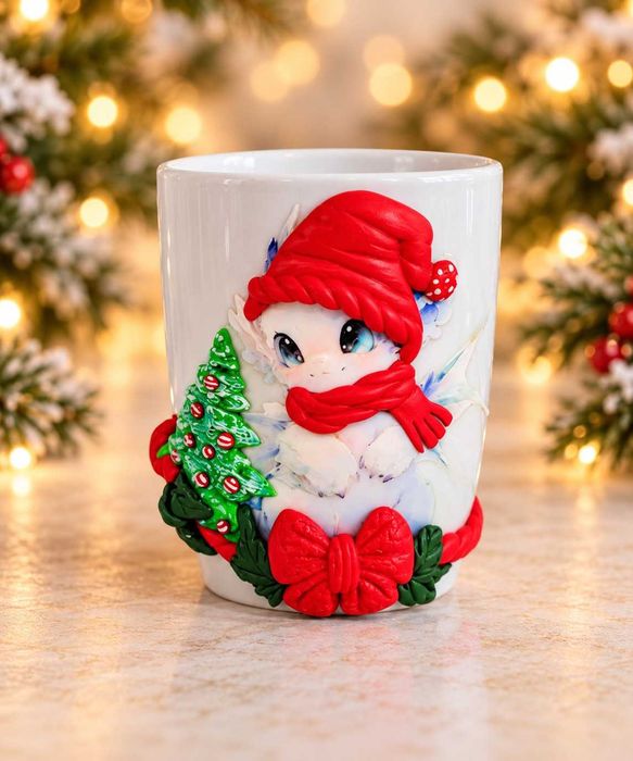 Коледни чаши ръчно изработени