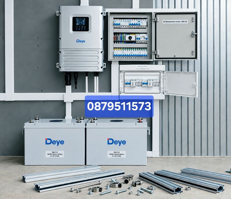 Фотоволтаична система DEYE 15kw + 32kwh