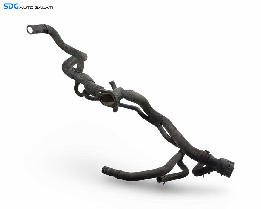 Ansamblu Furtun Furtunuri Conducta Conducte cu Flansa Lichid Racire Motor Skoda Octavia 2 1.6 Benzina 2004 - 2013 Cod 06A121133AC [LR3097]