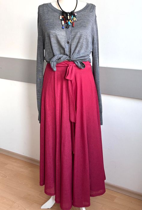 Дълга красива  широкопола пола Esprit & подарък жилетка Zara