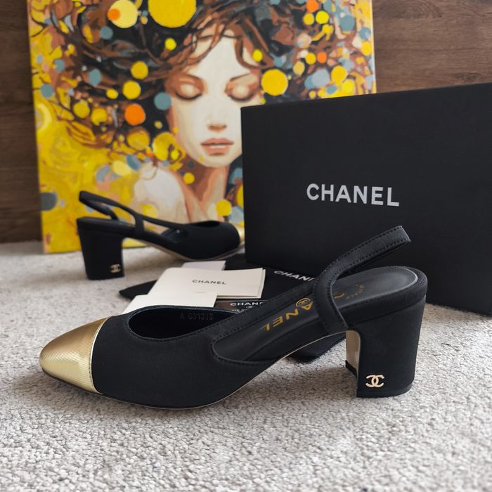 Chanel Токчета Обувки Дамски Размер 38 Пълен Комплект