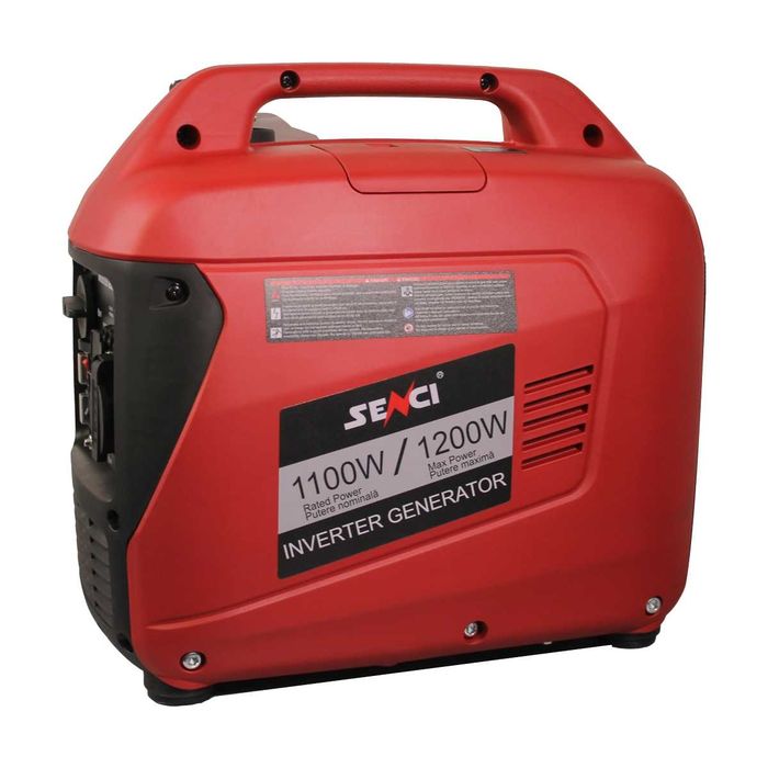 Generator de curent digital de tip inverter SENCI SC-1400i putere maxima 1,2 kW 230V insonorizat cu motor benzina