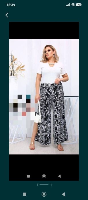 Брюки летние женские кюлоты 58 размер