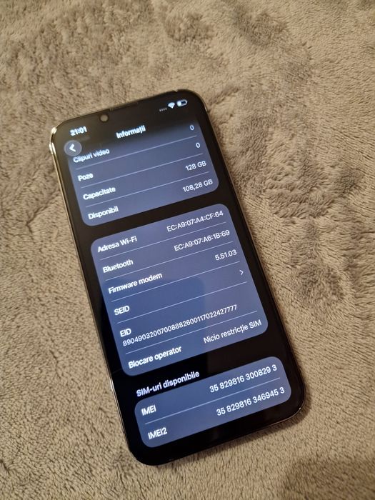 Iphone 13 Pro Impecabil 100% Battery
