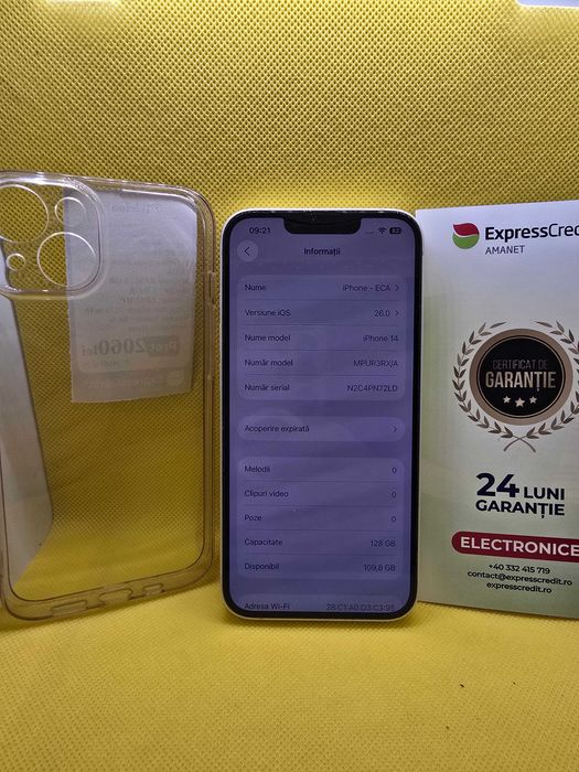 Iphone 14 128Gb (Ag29 Siraj b.34161) Garantie 2 ani