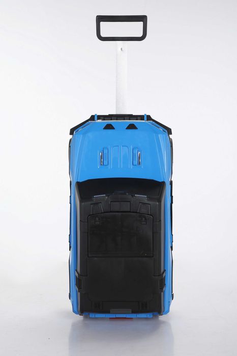 Valiza tip masinuta, Kinderauto SPEED, multifunctionala 2 in 1 #Blue