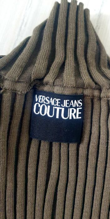 Versacе Jeans Couture Ribbed Cotton Stretch Slim Dress S ОРИГИНАЛ Дамс