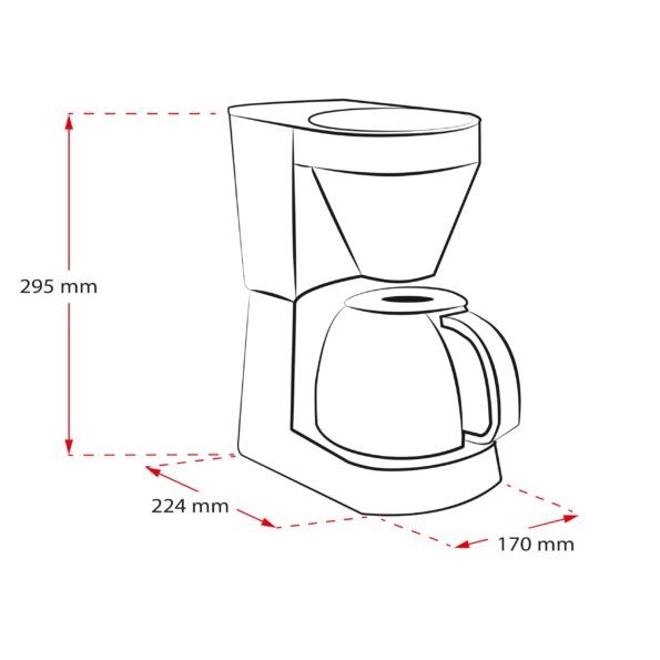 Melitta Easy 1023-01 Шварц Кафемашина 1.25L 1050W – много добро