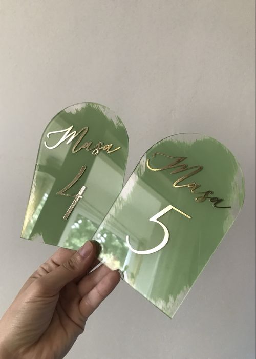 Numere de Masă Nuntă / Botez Personalizate – Decor Evenimente