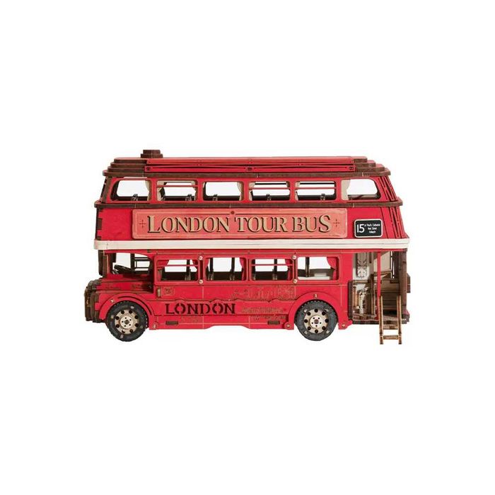 Puzzle 3D Autobuzul Londonez, 245 piese, lemn, Rolife