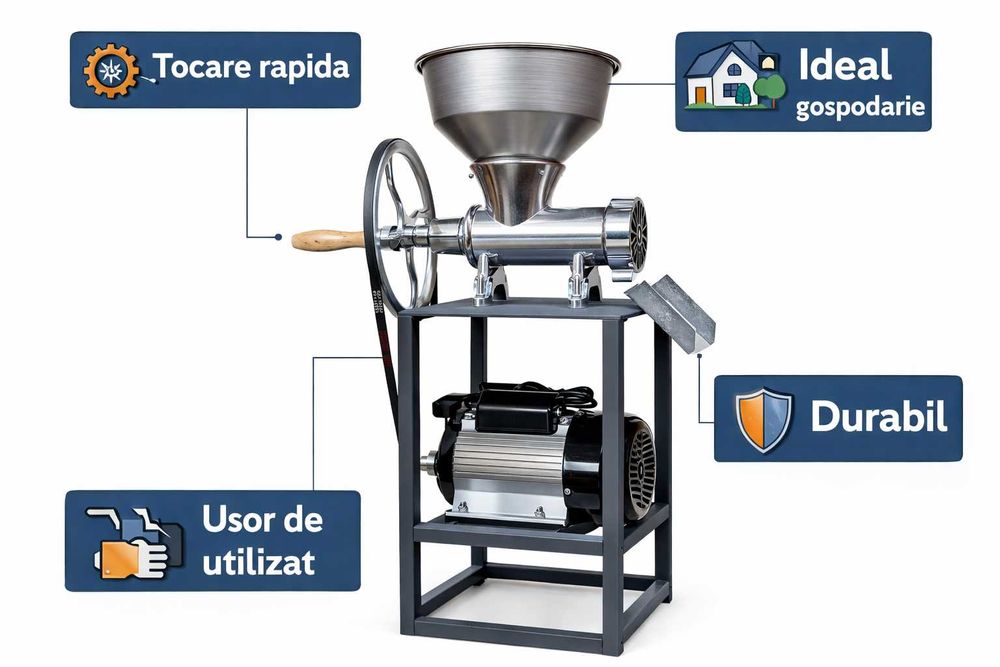 Masina tocat carne electrica profesionala cu motor puternic