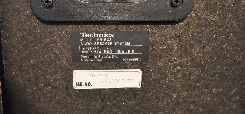 Boxe Technics SB-EX3 Bi-Wire, 3 cai, bass reflex