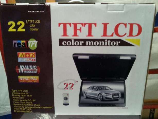 Чисто Нов Монитор 15,4” инча за таванен монтаж за Автомобили, Бусове,