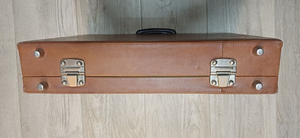 Diplomat geanta acte bani vintage din piele