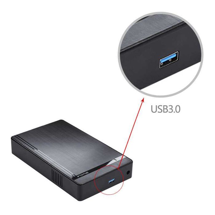 Корпус BOX для диска. 3,5 HDD USB 3.0