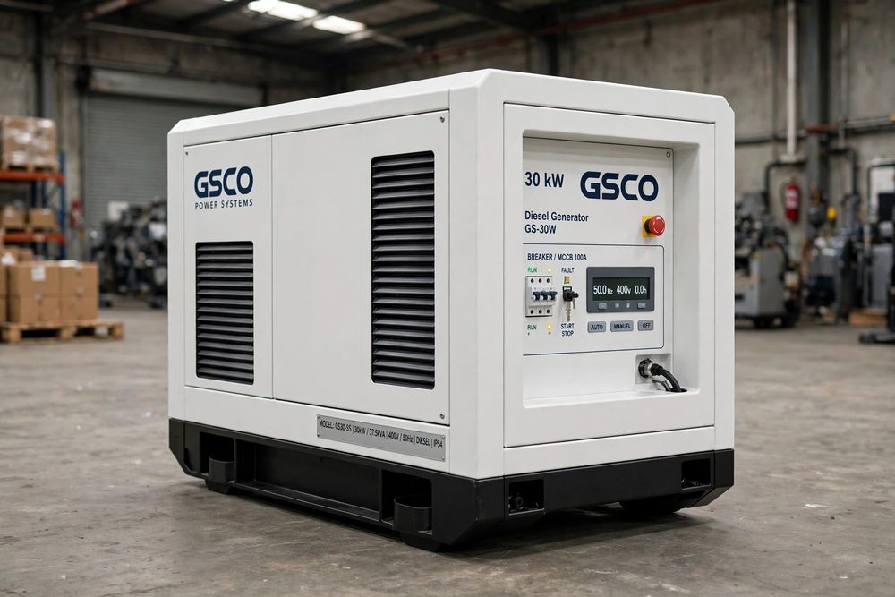 Дизельный генератор 30 кВт в кожухе с АВР GSCO