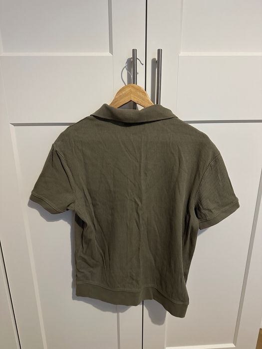 Tricou polo, Zara, bărbați, M, negru, bărbați, cu dungi