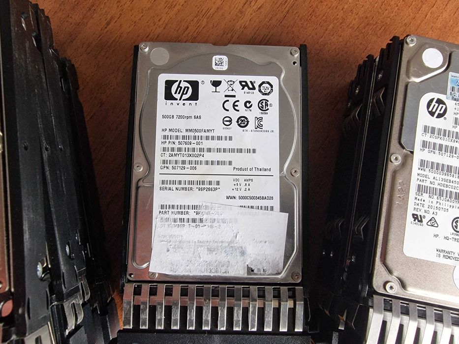 Hard Disk HP SCSI  600GB / 500GB / 450GB SAS 2.5" 10K RPM + caddy HP