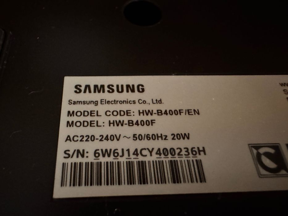 soundbar Samsung HW-B400F