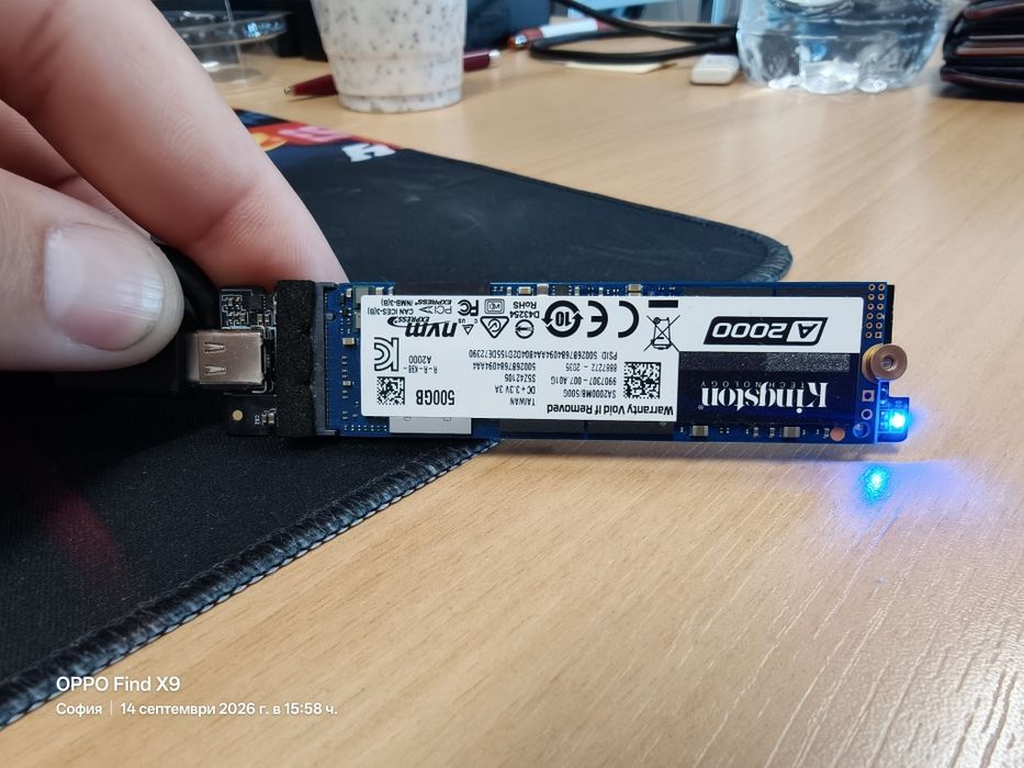 Продавам 500gb nvme kingston