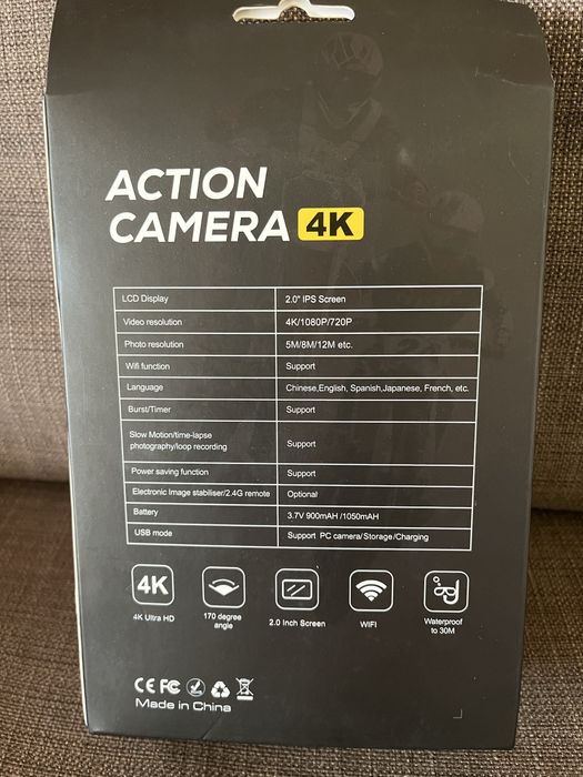 Нова Екшън камера 4к