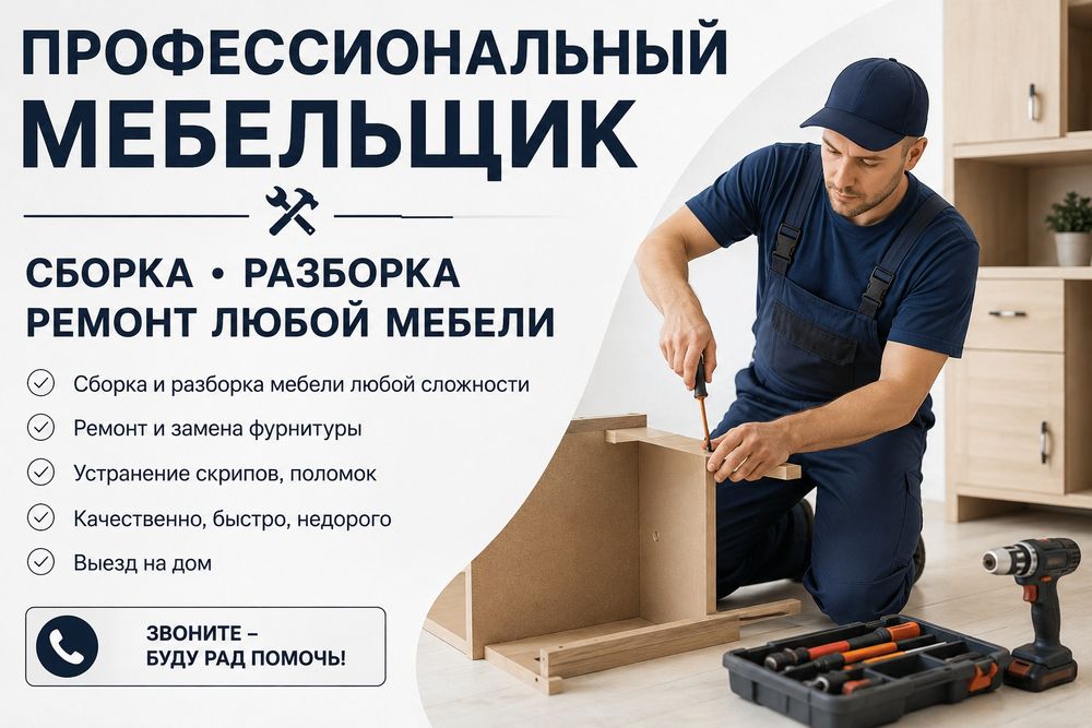 Мебел устаси Йигиш сочиш созлаш хизмати