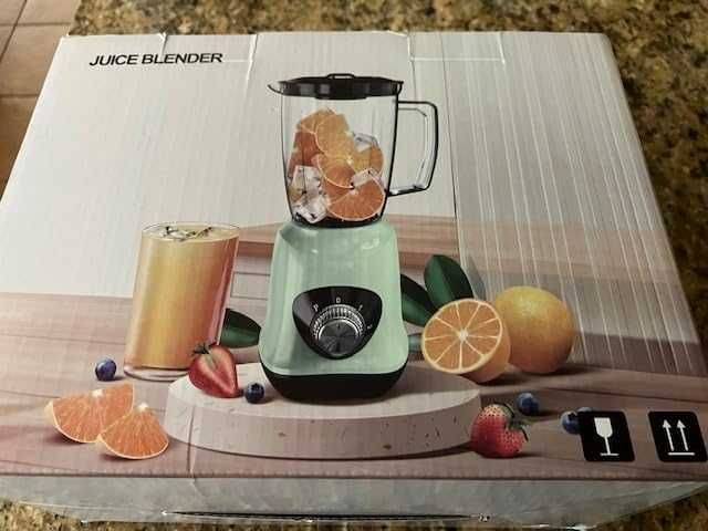 Блендер за сок Cosicosy с кана 1 л без BPA, 500 W, 2 скорости, зелен