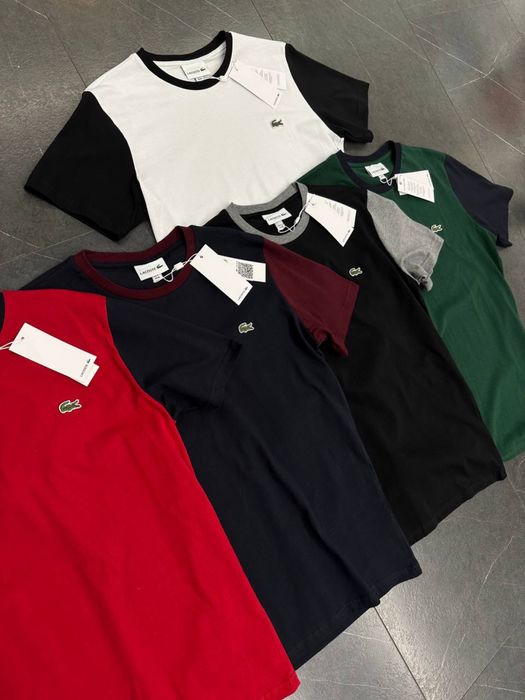 Мужская футболка 100% хлопок от Lacoste