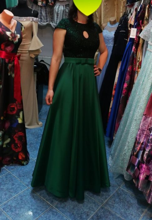 Rochie verde pt evenimente, nr.40