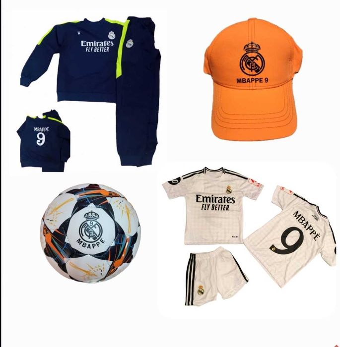 Зимна Шапка Мбапе Реал Мадрид сезон 24/ 25 Плетена за деца и възрастни