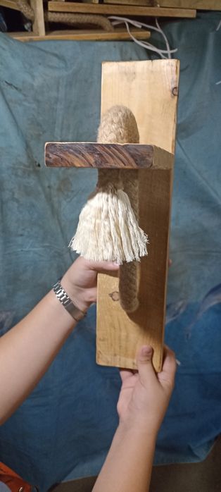 Декоративна лампа за осветление,дървено човече