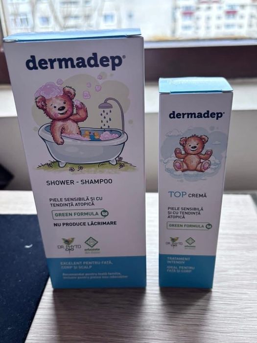 Set șampon/gel de duș și cremă pentru piele uscată Dermadep