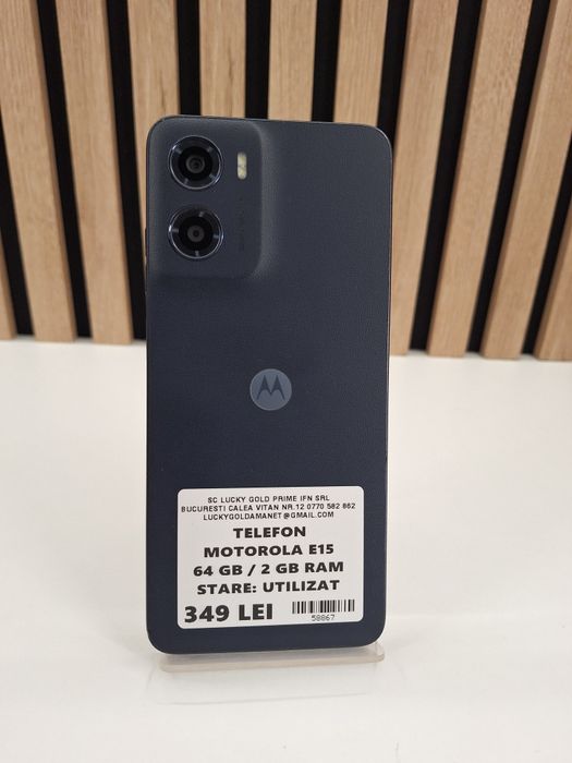 Motorola E15 64Gb 2Gb Garantie/Factura #58867
