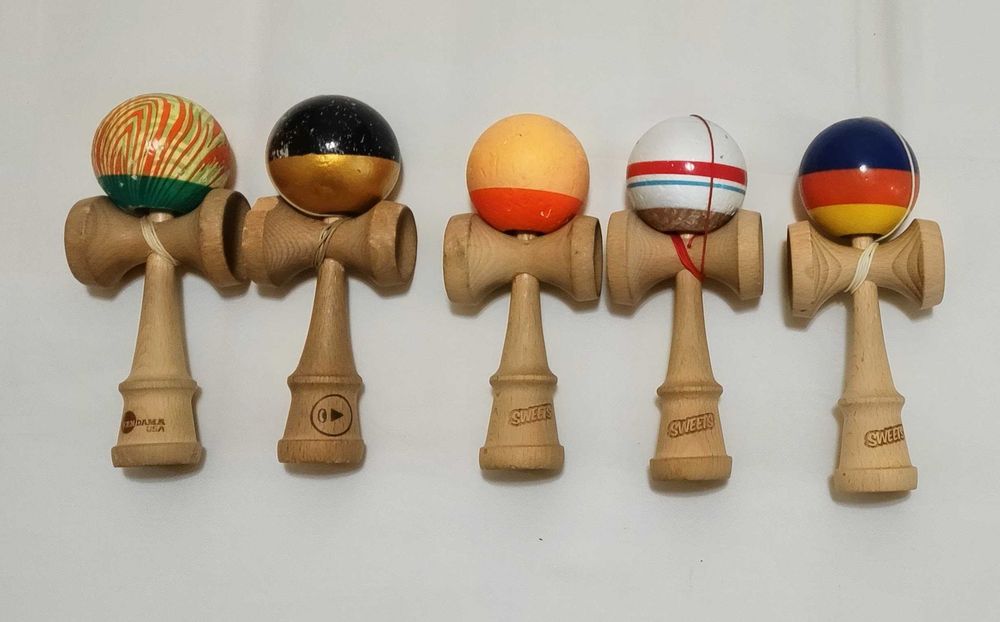 Pachet 5 Kendame Originale (Sweets, Kendama USA) + Semnătură Quincy Cleofis Jankins