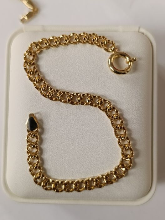 Золотоя браслет проба 585, вес 7,76 гр, длина 20 см