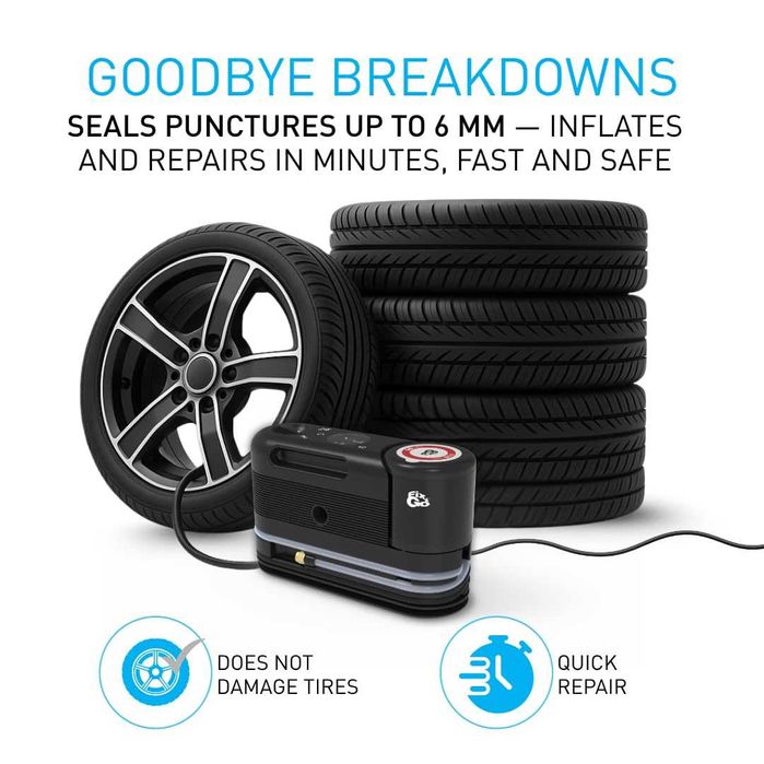 Авариен комплект за гуми Fix&Go Sensor - Компресор и Лепило Швейцарски