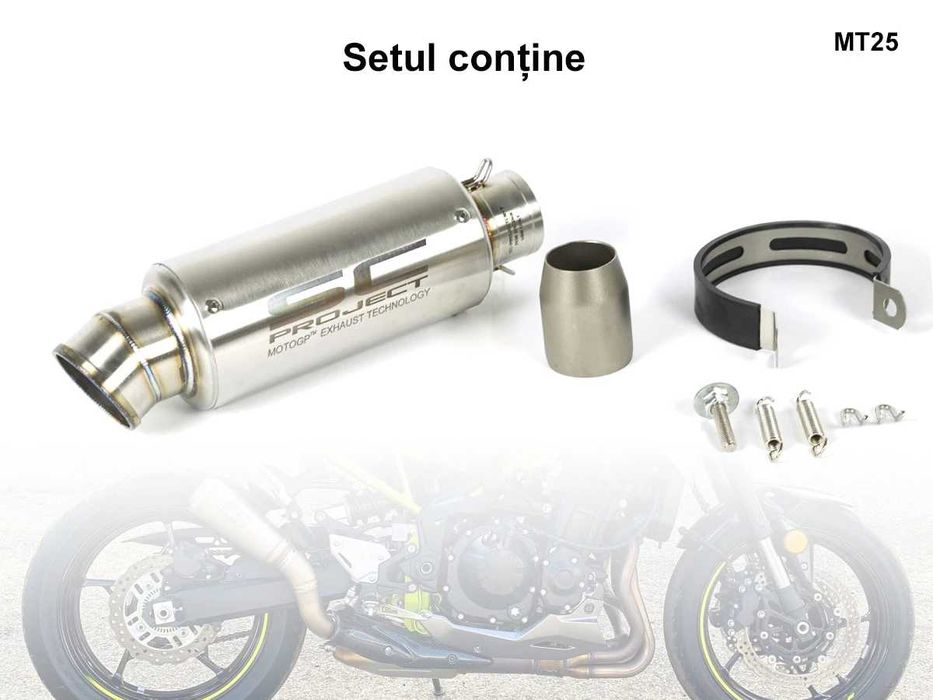 Tobă de eșapament moto sport SC Project 420 mm