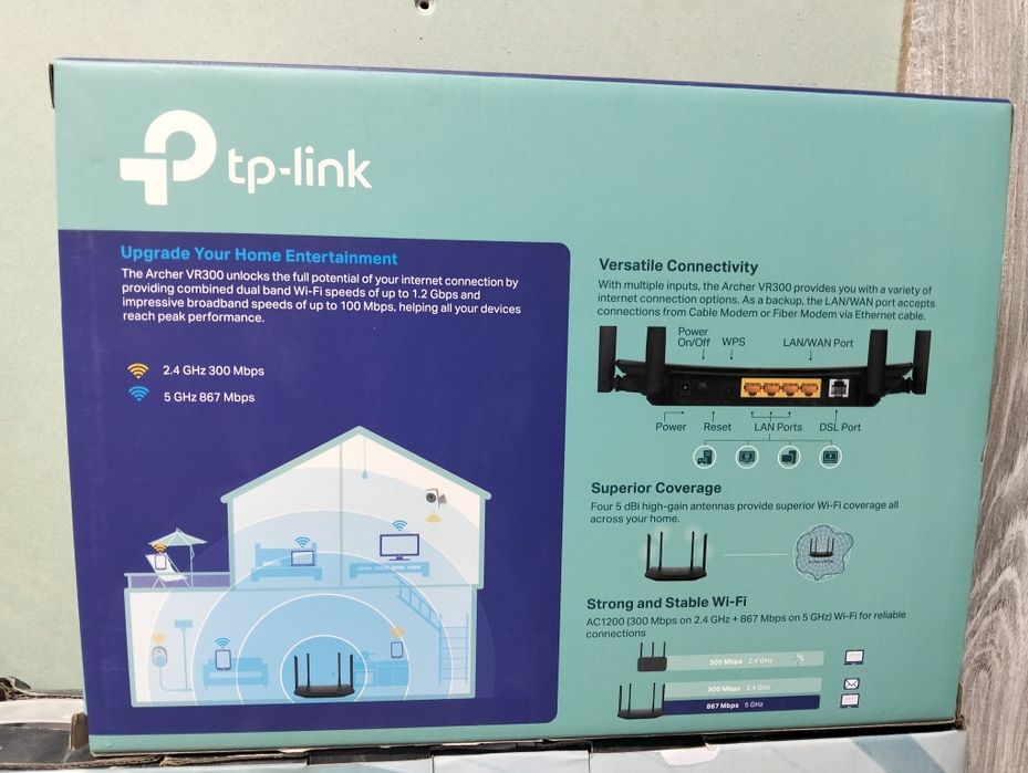 модем TP-LINK AC1200 Archer300 VDSL ADSL wifi роутер б/у