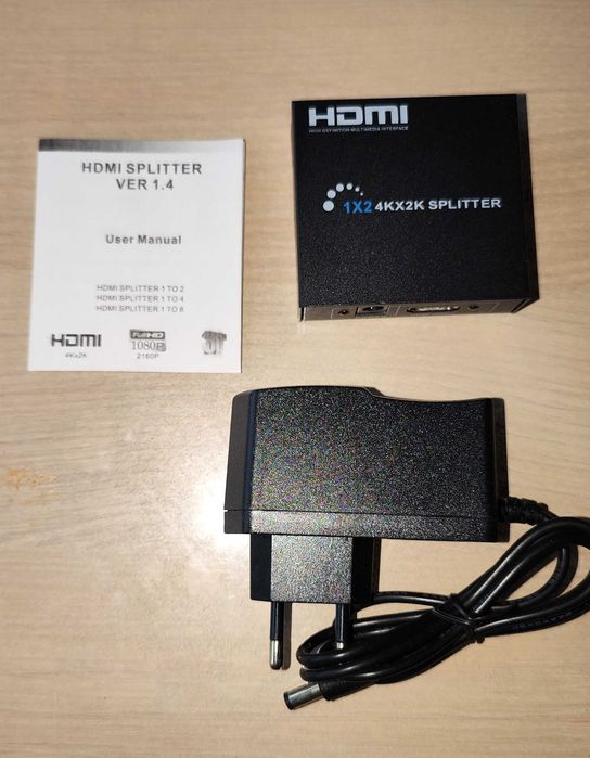 Spliter HDMI 1.4a 2 porturi 4K 30Hz, 1x intrare 2x iesiri